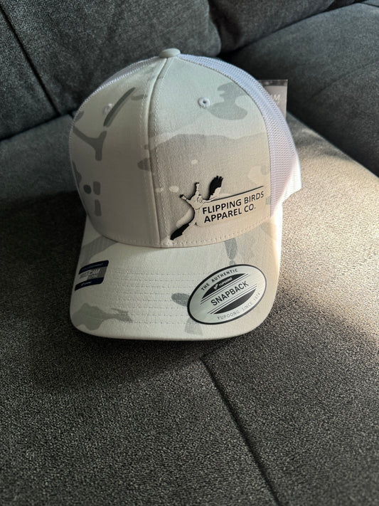 Yupoong Snow Camo Trucker